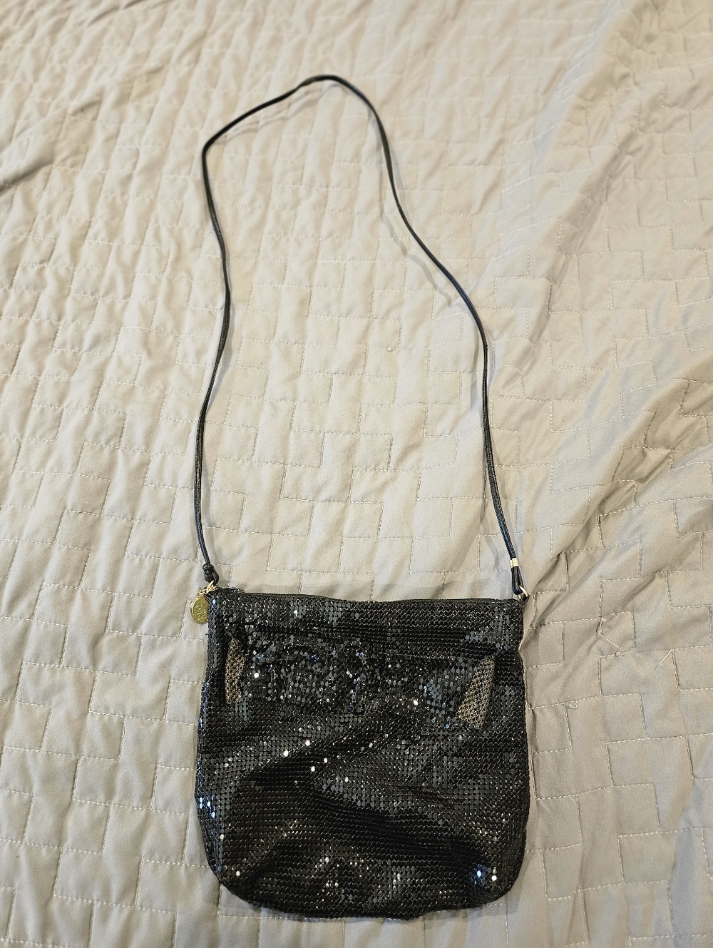 Vintage Whiting And Davis Metalic Mesh Crossbody Bag